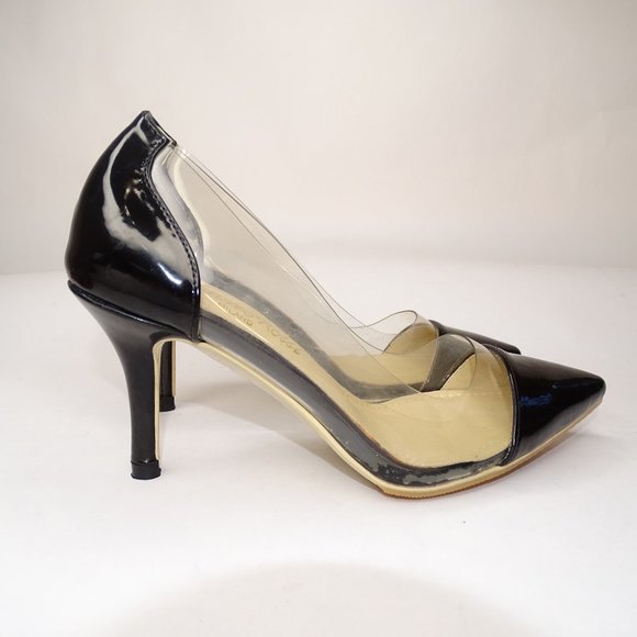 Gianvito Rossi Plexi Patent PVC Clear Pump Heels - Picture 6 of 12